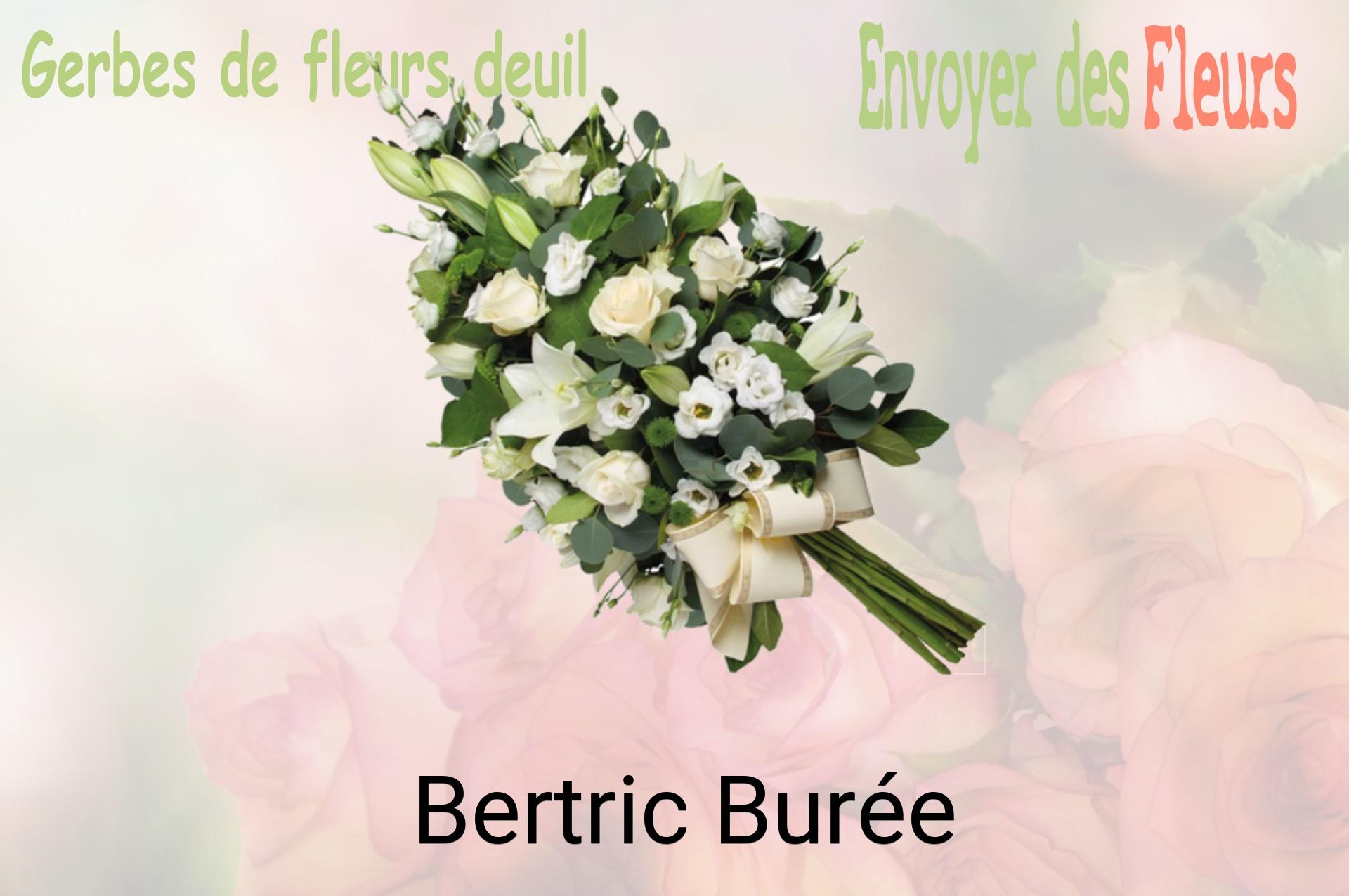 Gerbe de fleurs de deuil livrée à Bertric-Burée